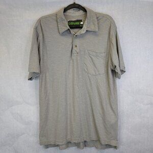 Cariloha Polo Shirt Men's M Stay Cool Bamboo Grey Performance Golf Sporty Preppy